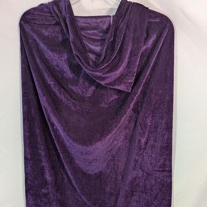 New purple long velour hooded cape Halloween costume 👻 adult women